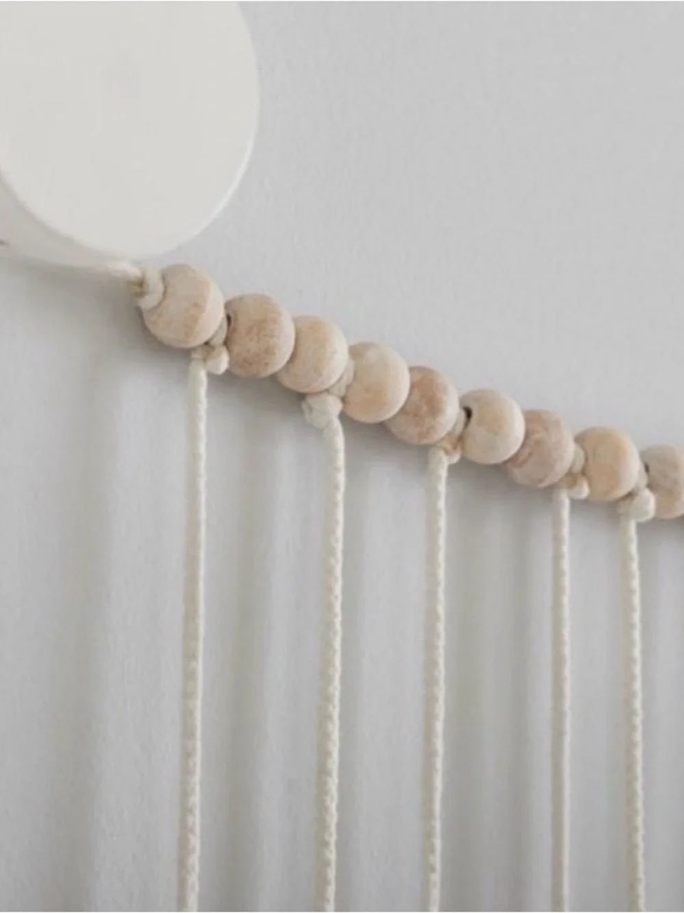 Pottery Barn Oversized Tassel Garland Wall Hanging in Cream, Tan, Gray, Brown